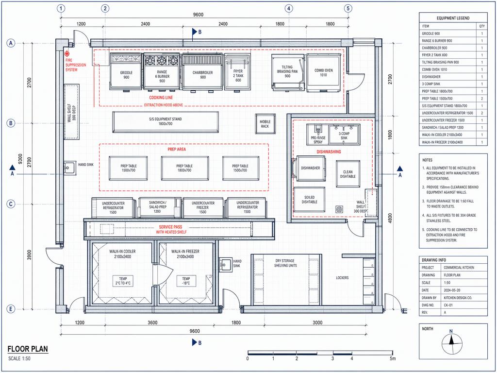 Plano de distribución DWG